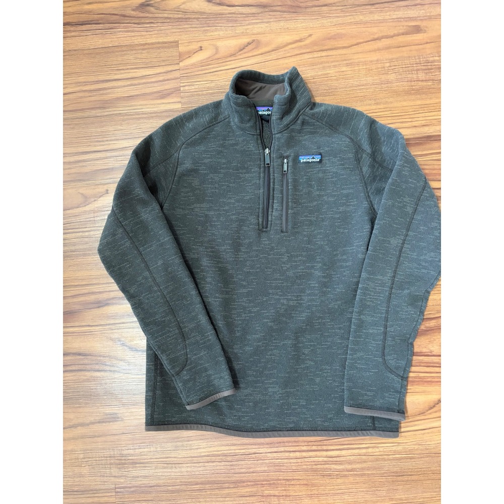 Patagonia Men's Better Sweater 1/4-Zip Pullover dark walnut size medium